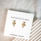 Golden Snake Stud Earrings